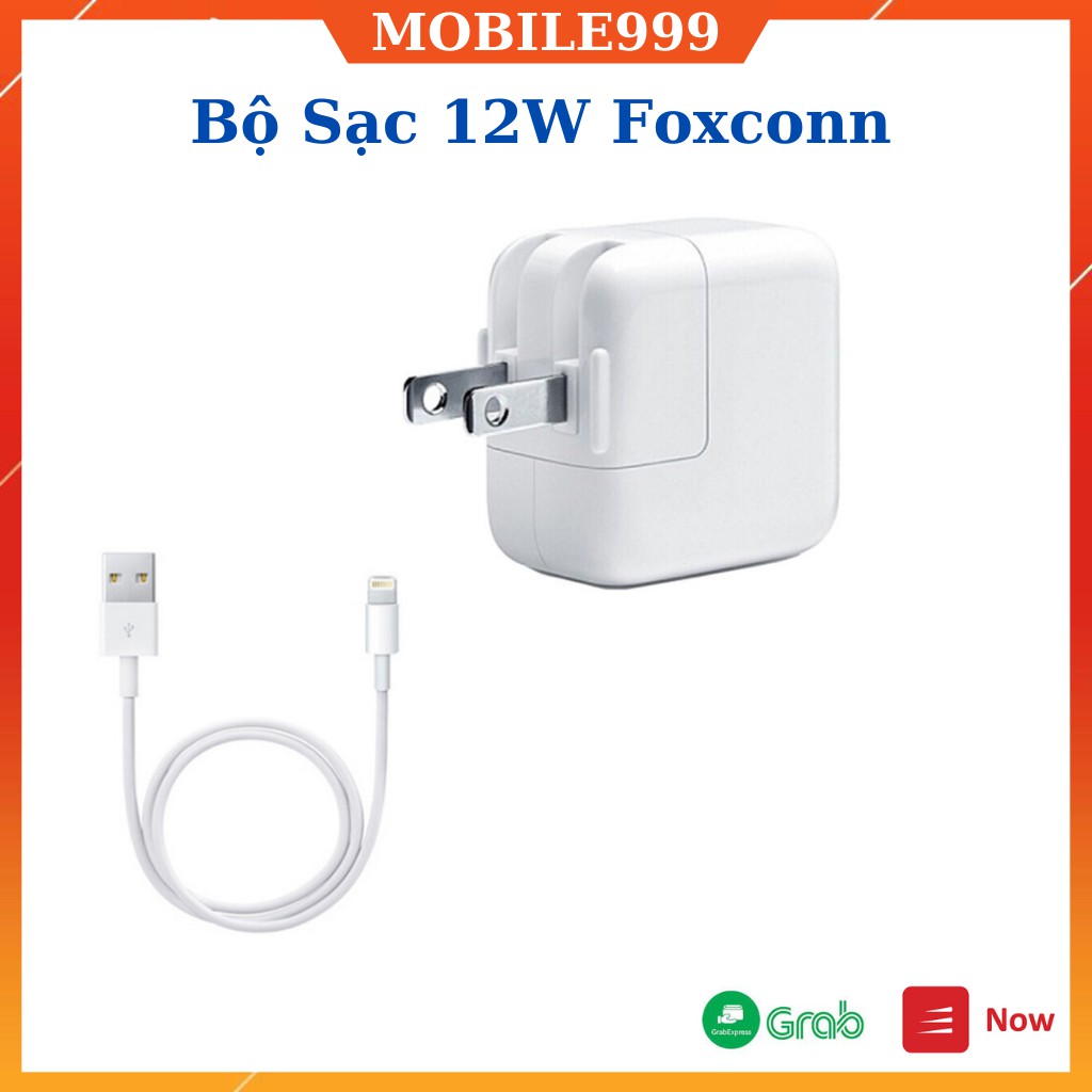 Củ Sạc iPad 12W FOXCONND Sạc Nhanh Bền Chất Dùng Cho Các Loại iPad / iPhone MOBILE999