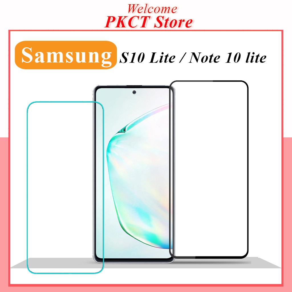 [Loại Xịn] Kính Cường Lực Samsung Note 10 Lite / S10 Lite Full Màn OG Xanh Cao Cấp