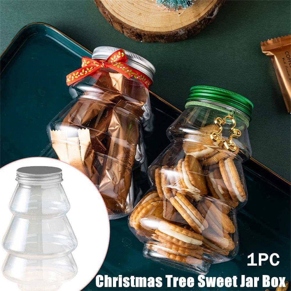Lọ Đựng Kẹo 1 Ngăn Hình Cây Thông Giáng Sinh Dễ Thương