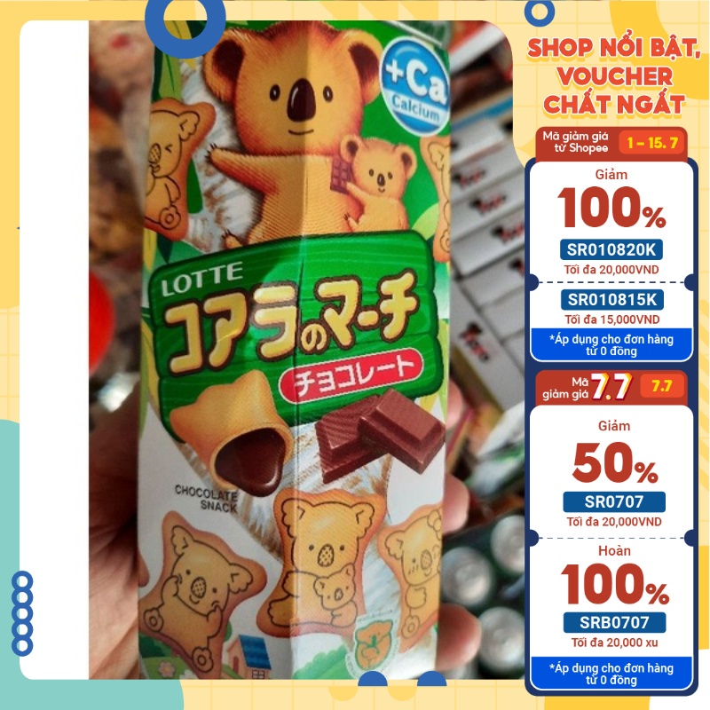 Bánh gấu Lotte hương vị socola