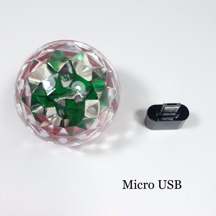 BÓNG ĐÈN LED ĐA SẮC MINI USB NHẤP NHÁY THEO NHẠC KÈM ĐẦU OTG MICRO USB | BigBuy360 - bigbuy360.vn