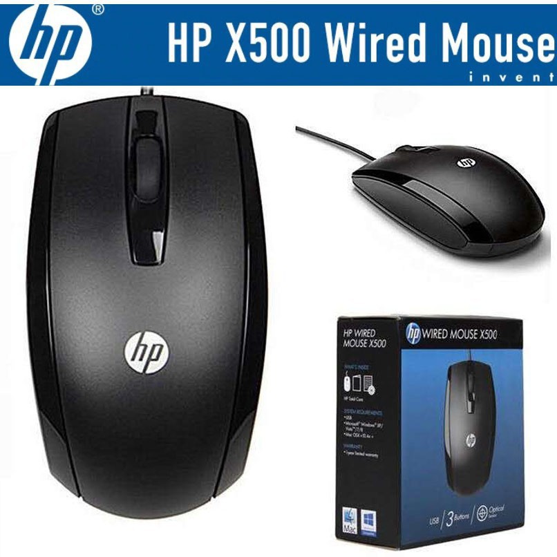 Chuột có dây HP X500 Wired Mouse-Bh 12 tháng lỗi đổi mới