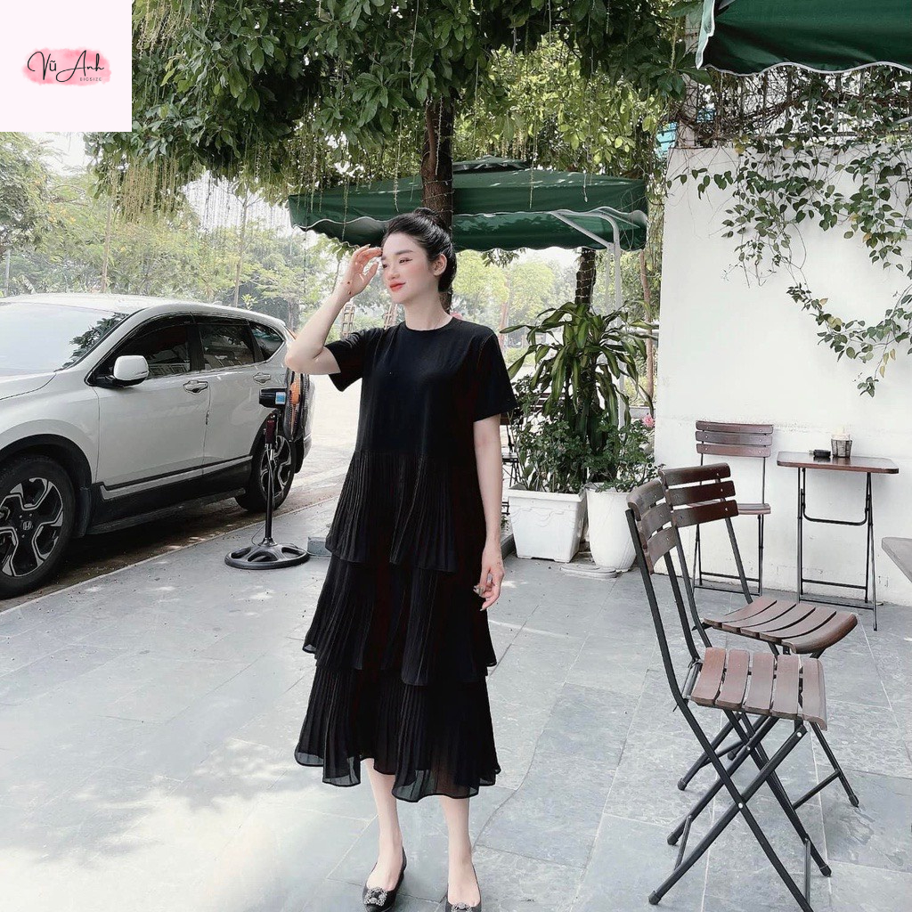 Váy babydoll , đầm bầu thiết kế chất vải thun cotton mềm mát thoải mái mặc đi làm công sở đi chơi