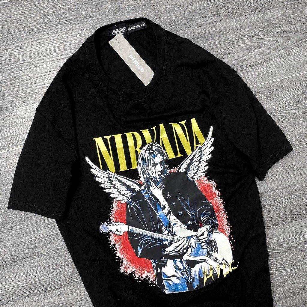 Áo thun NIRVANA ROCK tee, áo T shirt form rộng nam nữ unisex , MSW Town