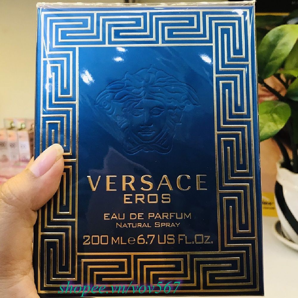 Nước Hoa Nam 200Ml Versace Eros Eau De Parfum, vov567 100% Là Hàng Chính Hãng.