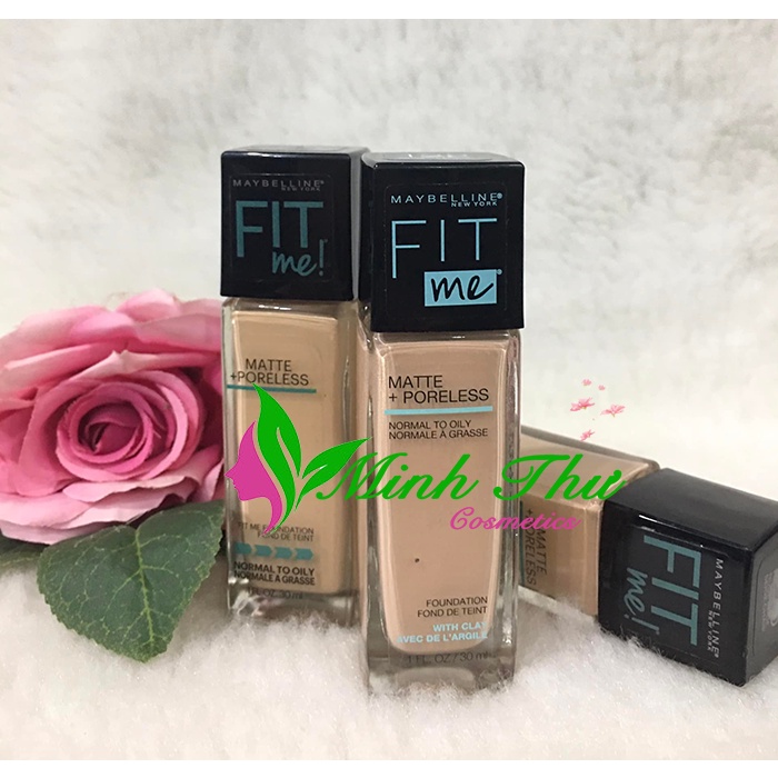 Kem Nền Fit Me Maybelline New York Mịn Nhẹ Kiềm Dầu Chống Nắng 30ml