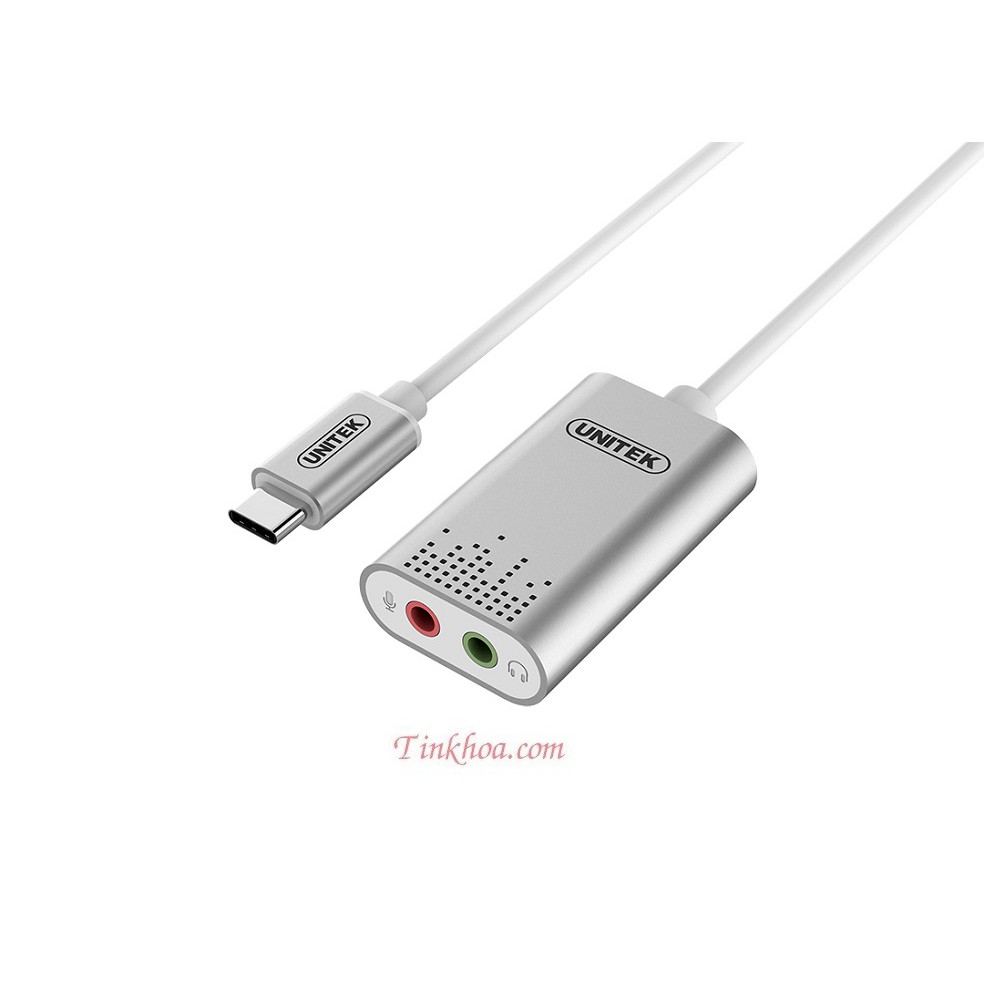 Cáp chuyển Type-C SANG 3.5( Mic+ loa) UNITEK Y248. CÁP TYPE-C -> SOUND UNITEK (Y-248)