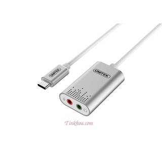 Cáp chuyển Type-C SANG 3.5( Mic+ loa) UNITEK Y248. CÁP TYPE-C -> SOUND UNITEK (Y-248)