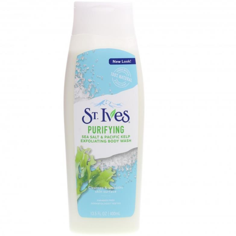 Sữa Tắm Muối Biển St. Ives Purifying Sea Salt Body Wash 400ml