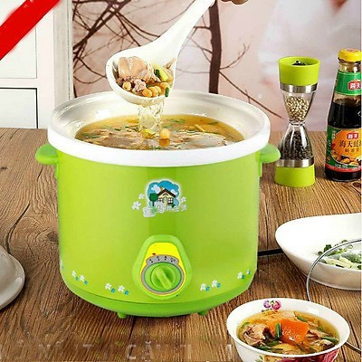 [DEAL KHỦNG] NỒI NẤU CHÁO HẦM THỊT ĐA NĂNG 2.5L CAO CẤP (màu Xanh)