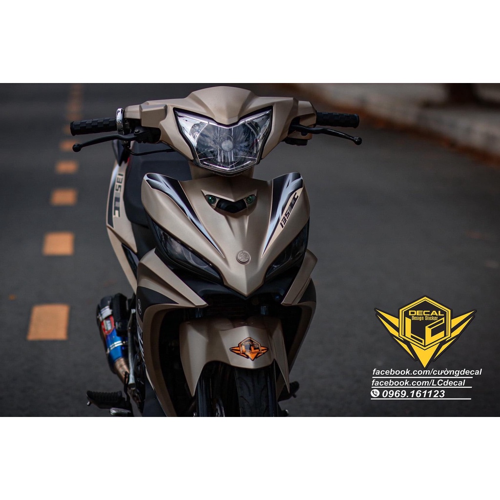 Tem rời exciter 135 lc xám đen trắng lv6