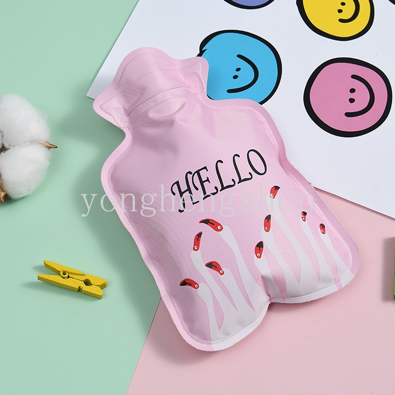 Túi Đựng Nước Nóng Giữ Ấm Tay Mùa Đông Mini Bằng PVC Chống Rò Rỉ Họa Tiết Hoạt Hình Dễ Thương Có Thể Tái Sử Dụng