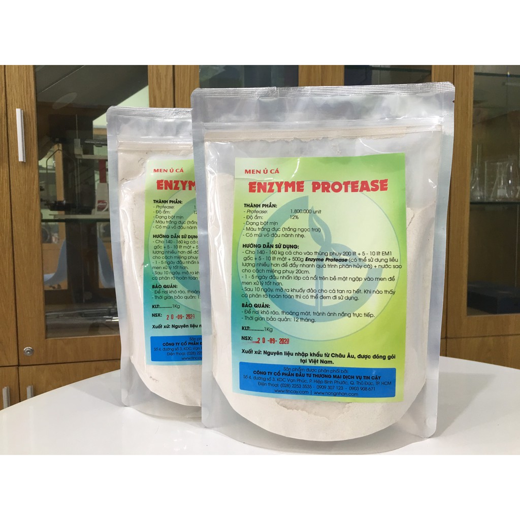 Men ủ phân cá Protease (Men xử lý mùi hôi ủ cá)