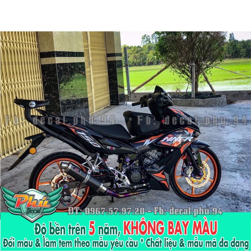 Tem rời Winner X Cam đen mẫu mới -1