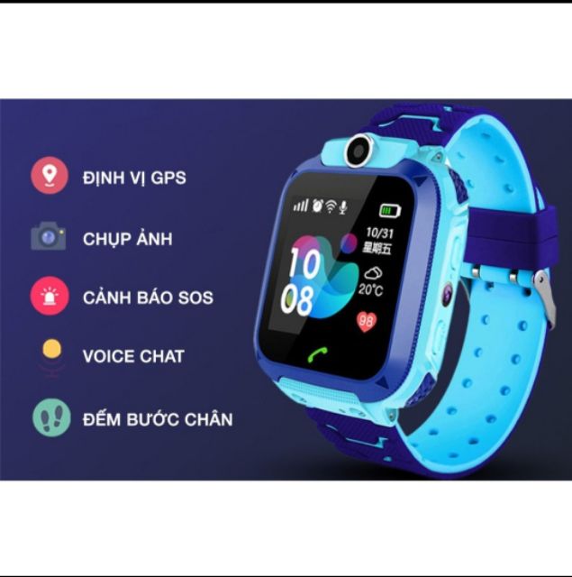 ⌚ĐỒNG HỒ ĐỊNH VỊ Q12 nghe gọi chống nước IP67 cho trẻ em