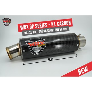 Pô WRX GP K1 tròn - Carbon