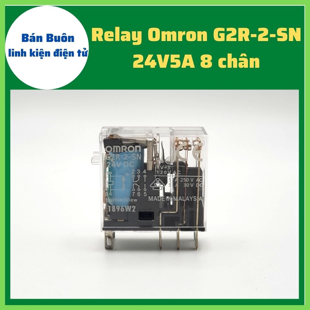 Relay 24V 8 chân, role 24V G2R-2-SN, IDEC