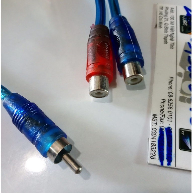 Cáp âm thanh AV: 1 đầu AV  ra 2 đầu AV