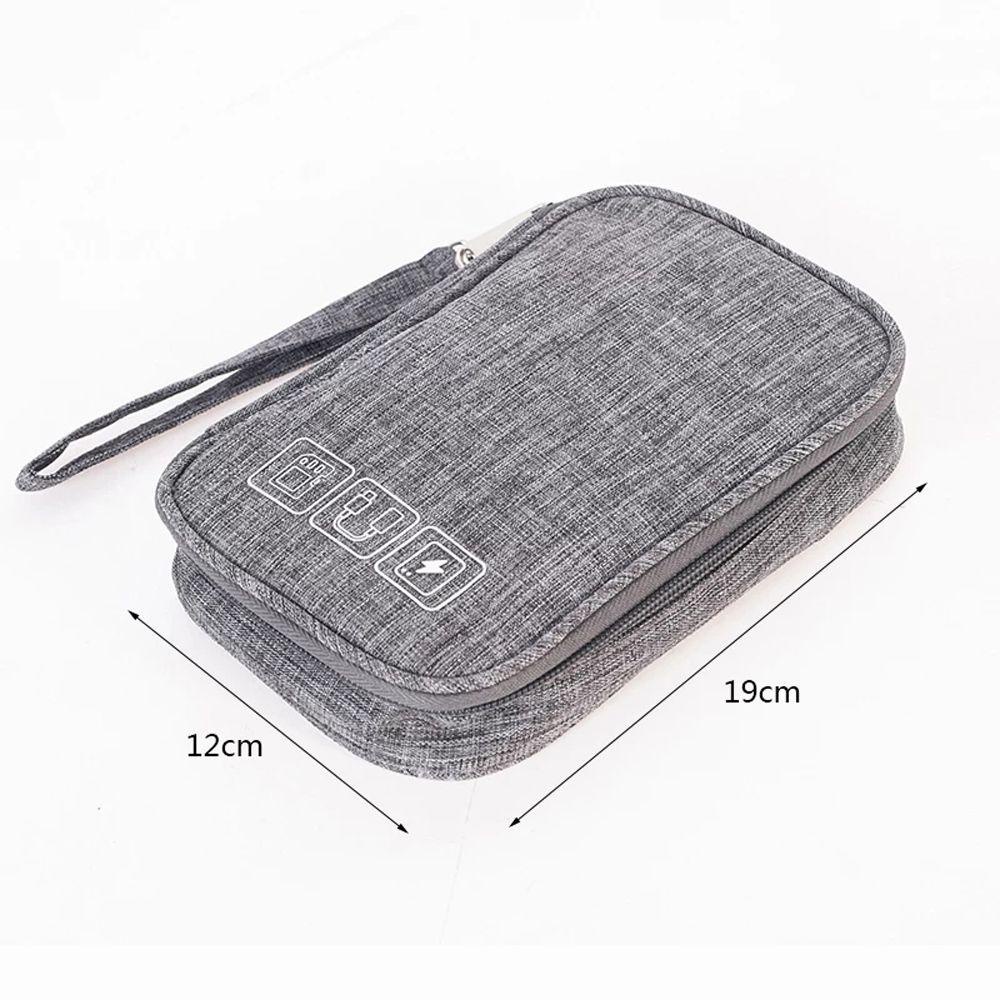 GLENES Portable Cables Wires Organizer Waterproof Earphone Bag Powerbank Bag Accessories Universal Soft Cover Mobile Phone Bag USB Charger Bag Storage Organizer Storage Case/Multicolor