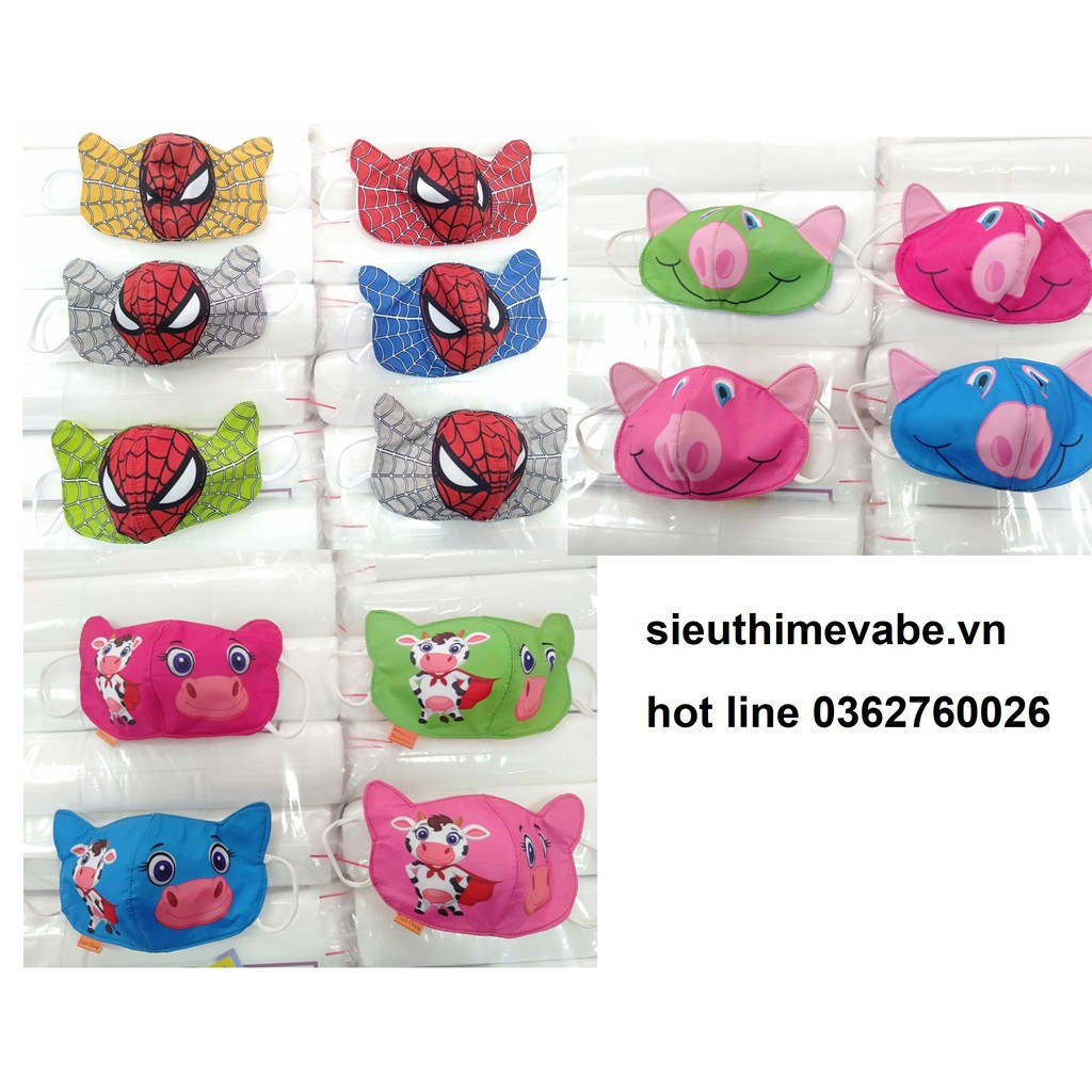 Khẩu trang cho bé từ 2-6 tuổi