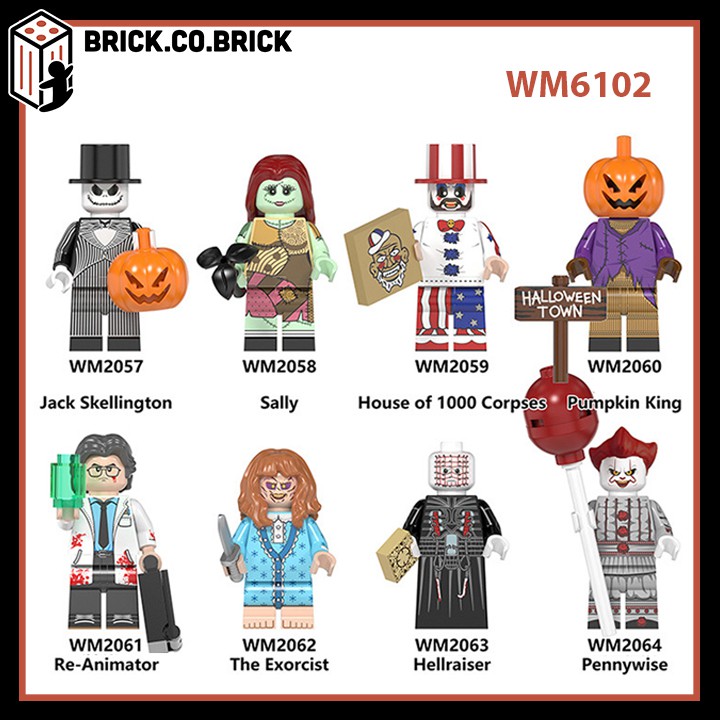 Đồ chơi lắp ráp Minifig và Non lego - Mô hình Kinh dị - Horror Movie for Halloween- The exorcist, sally- WM6102