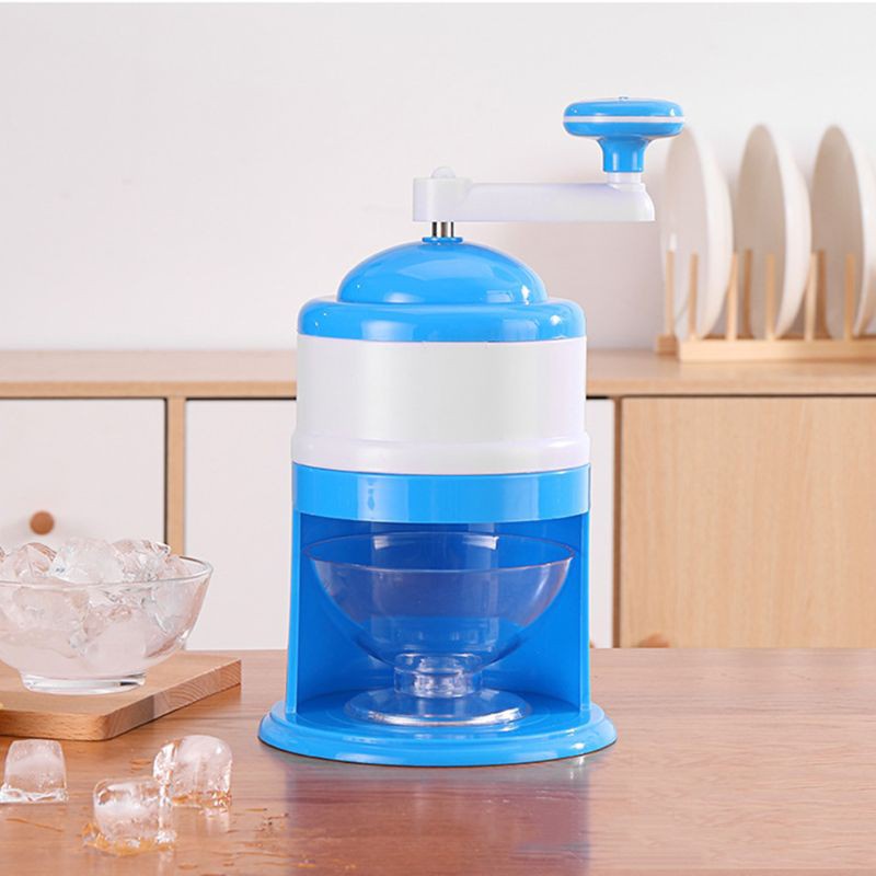 WER Household Mini Easy Ice Shaver Crusher Handheld Snow Manual Crushing Ice Machine Fried ice machine