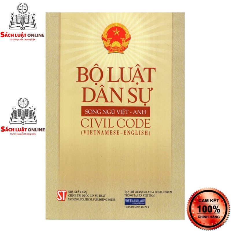 Sách - Bộ luật dân sự (Song ngữ Việt - Anh) Civil Code (Vietnamese - English)