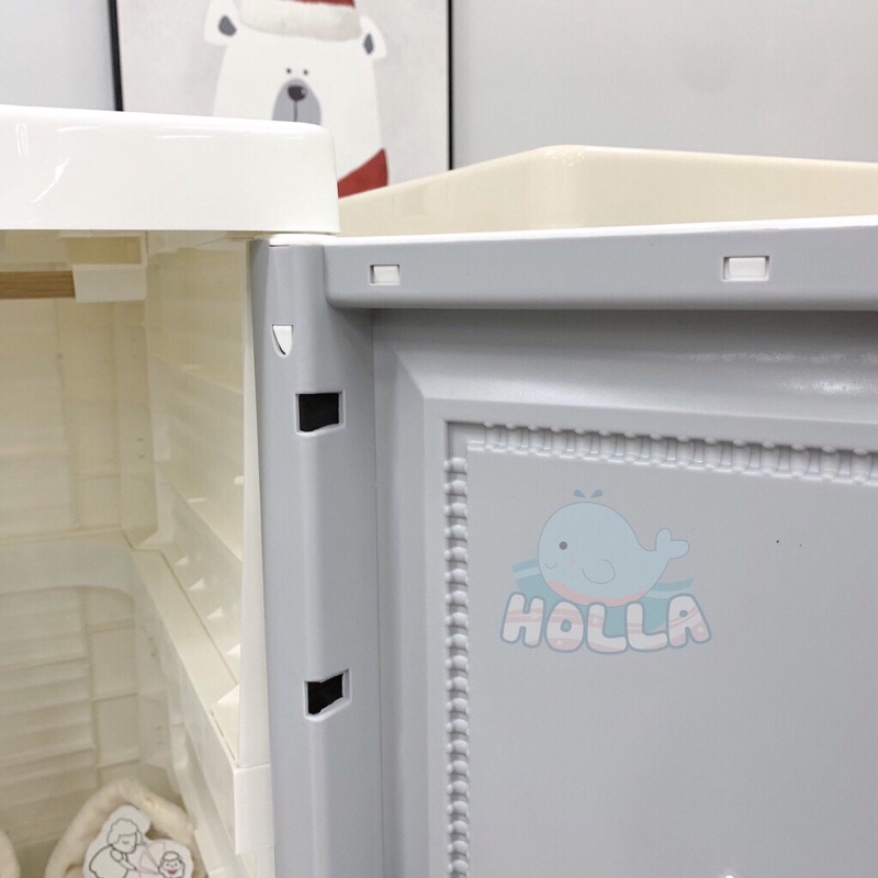 Tủ Nhựa 5 Tầng Vân Gỗ Cao Cấp Honper / Holla Chính Hãng