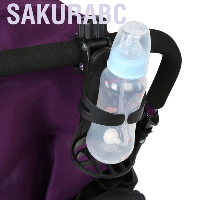 Sakurabc Holder for Bicycle Bike Baby Stroller Rotation Drink Bottle Rack 360 Degree Cup