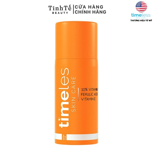 Tinh chất Timeless Skin Care 10% Vitamin C Ferulic Acid Vitamin E Serum 30ml (Tinh Tế Beauty)