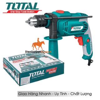Total máy khoan động lực cầm tay 13mm 650w tg106136e - điện sài gòn xuyên á