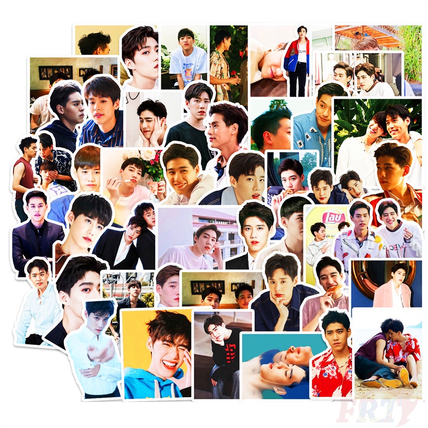 Bộ 50 miếng dán thời trang chống nước in chữ Interpret My Love As Your Heart Series 04