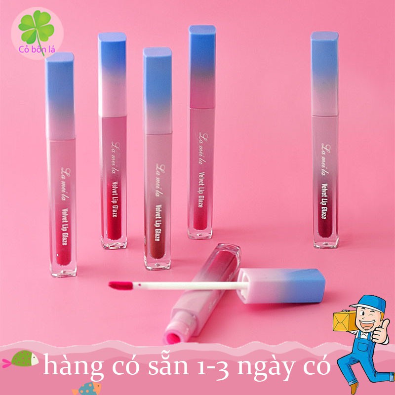 Son kem lì LAMEILA Velvet lip glaze lên màu cực đẹp