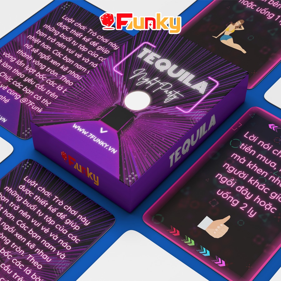 Bộ Bài Drink More, Phiên Bản “Tequila” 7Funky. Drinking Game Say Quên Lối Về Cho Hội Bạn Thân Muốn Thoát Ế