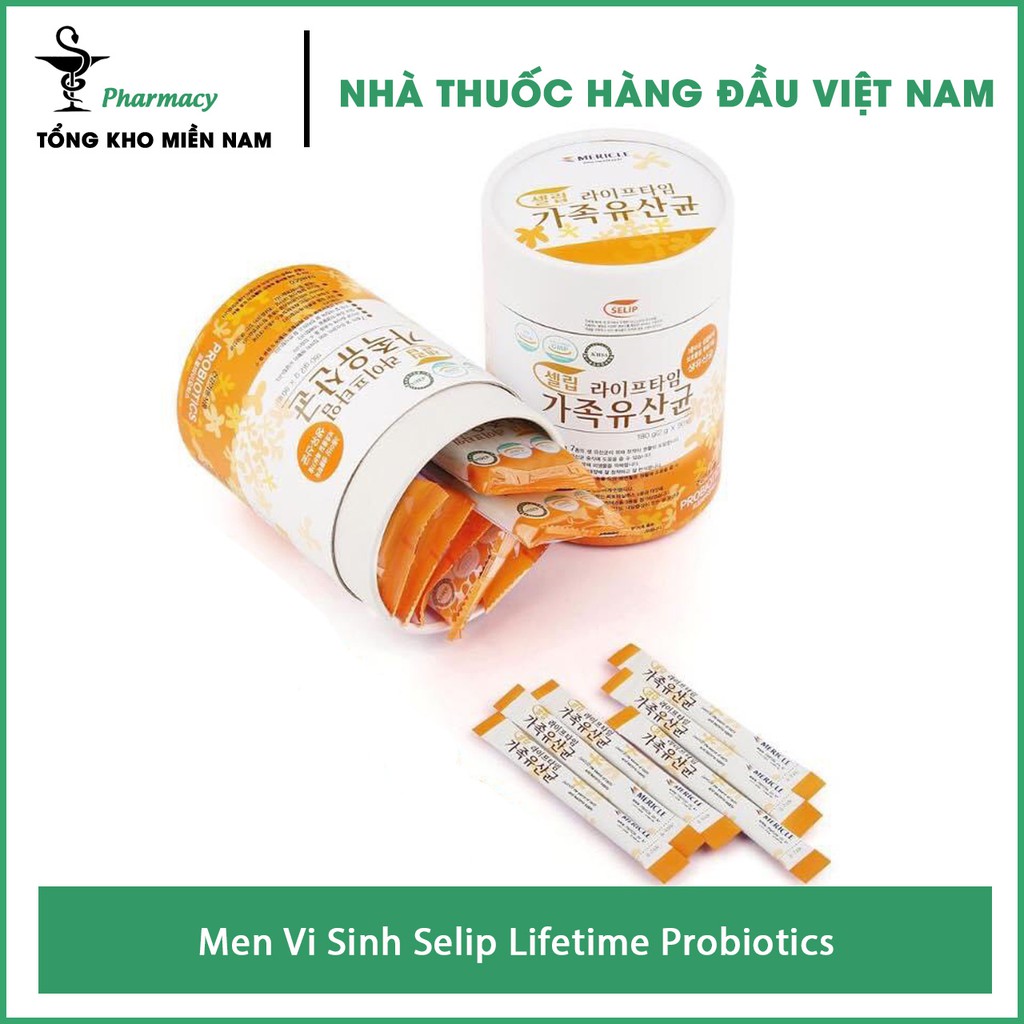 Men Vi Sinh Selip Lifetime Probiotics - Bổ sung vi khuẩn có ích– Tổng Kho MiềnNam ( Bán lẻ 1 Túi x 10 gói)