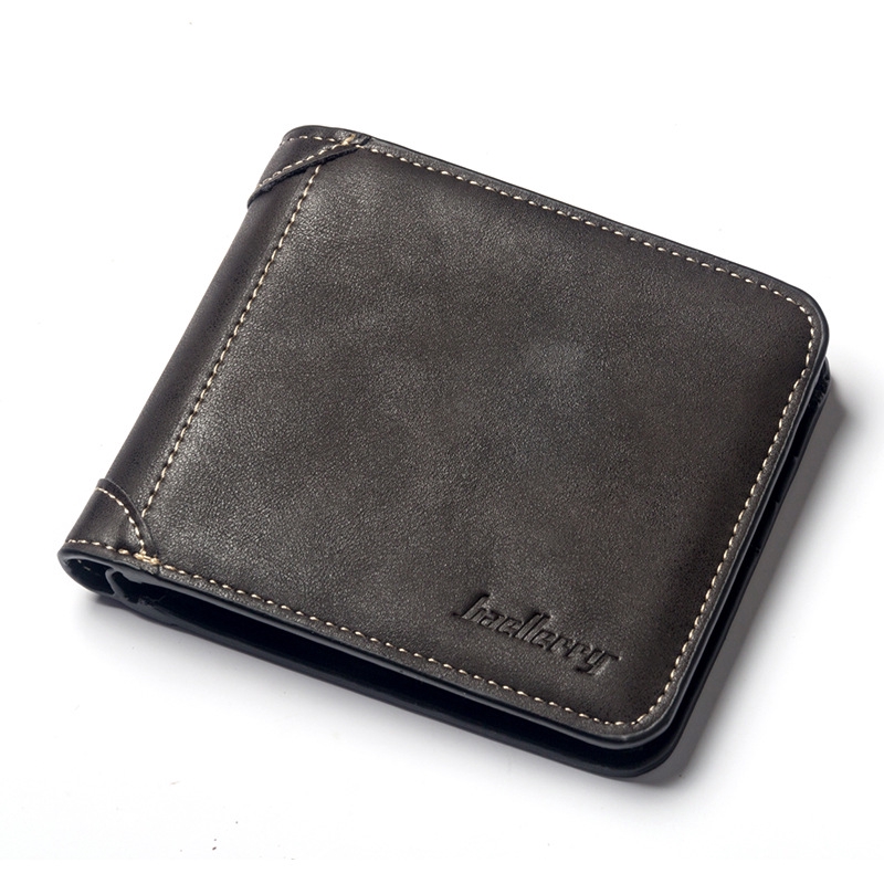 Wemitom Vintage Men Leather Brand Luxury Wallet Leather Short Slim Male Ví tín dụng Chủ thẻ tín dụng Coin Pocket