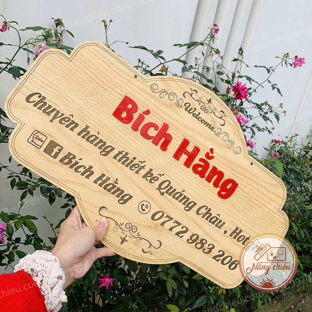 Bảng hiệu treo shop, decor cửa hàng , Bảng hiệu trang trí quán , Treo cửa hàng bán quần áo, chất liệu gỗ tự nhiên