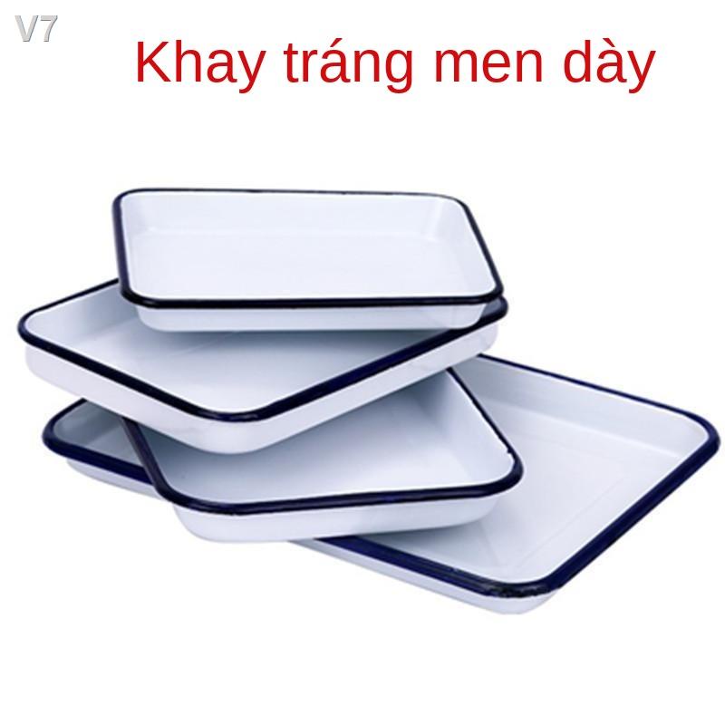 ♛☑✳Khay trà tráng men dày