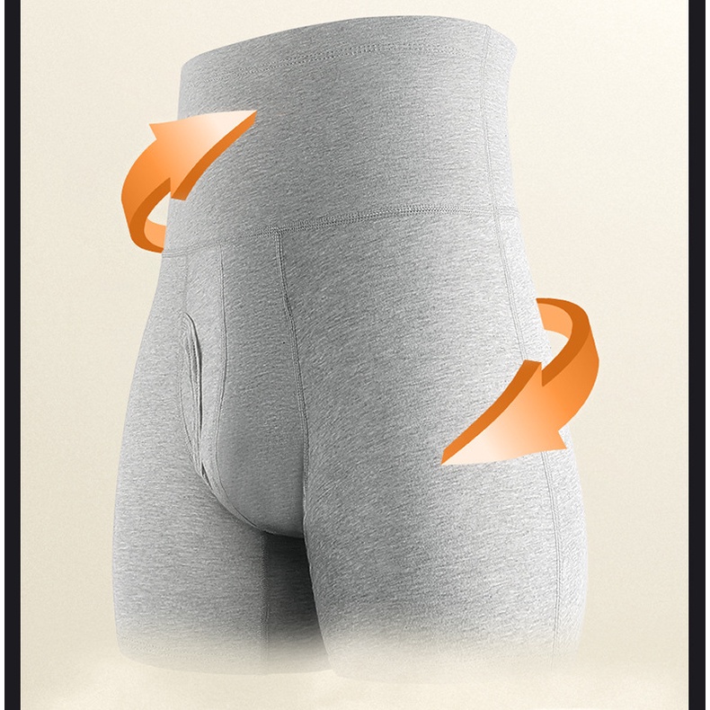 Quần Lót Boxer Cotton Lưng Cao Cỡ Lớn Giữ Ấm Thoáng Khí 260 Cho Nam
