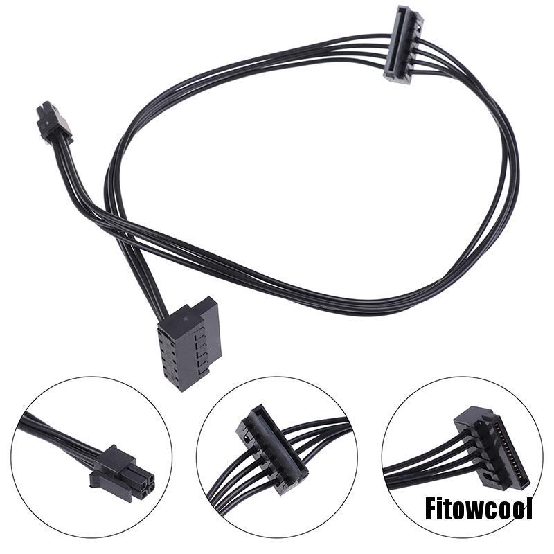 1 Cáp Nguồn Chuyển Đổi 4 Pin Sang 2 Sata Cho Bảng Mạch Ssd