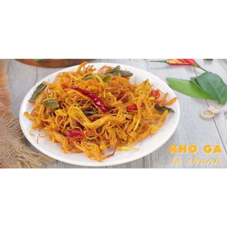 Khô Gà Lá Chanh 200 Gram/Hộp Khô Gà Xé Cay Loại Siêu Ngon Nhà Làm | BigBuy360 - bigbuy360.vn