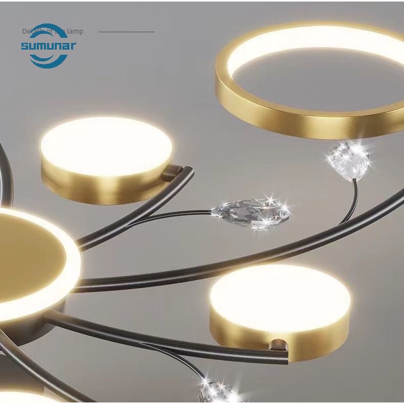 Đèn Âm Trần 110W Ba Chế Độ Sáng 6 Cánh 10 Cánh Có Điều Khiển Từ Xa Bảo Hành 12 Tháng