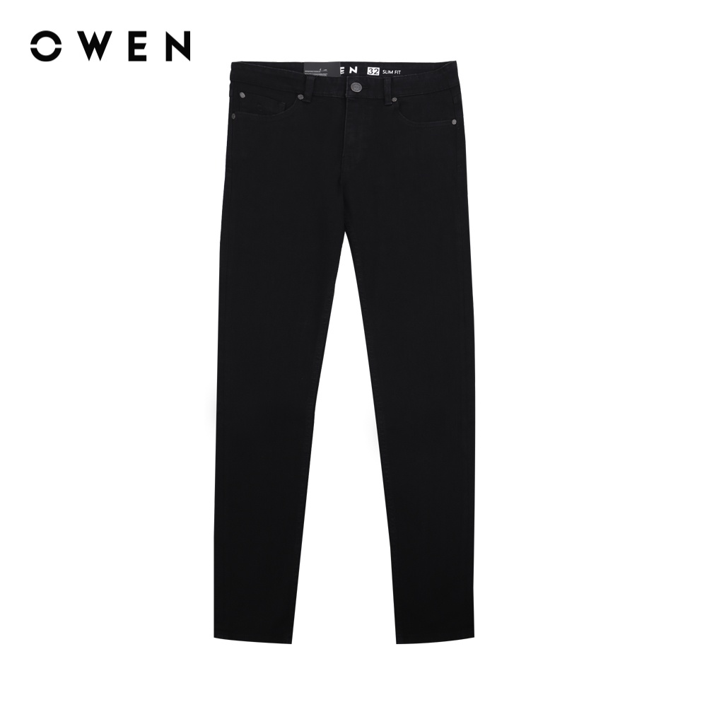 Quần jean Nam Owen Slim Fit Đen - QJSL220265