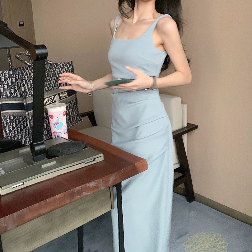 Đầm Hai Dây Kiểu Pháp Thời Trang Mùa Hè 2022 Cho Nữ