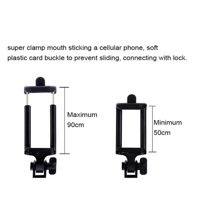 Gậy tự sướng Xi Sắt - Gậy Chụp Ảnh Dài Tối Đa 80cm