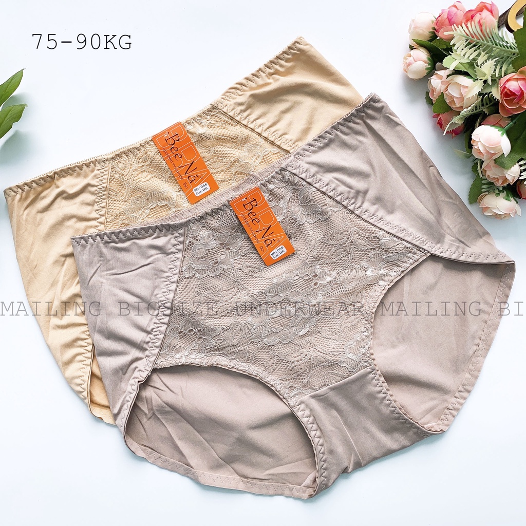 Quần Lót Phối Ren Nữ Size Lớn Bigsize 75-90KG |M056|