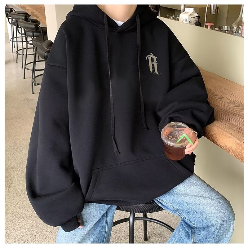 Áo Hoodie Tay Dài In Chữ Tiếng Anh Thiết Kế Độc Đáo Phong Cách Âu Mỹ Thời Trang Thu Đông Cho Nam Và Nữ