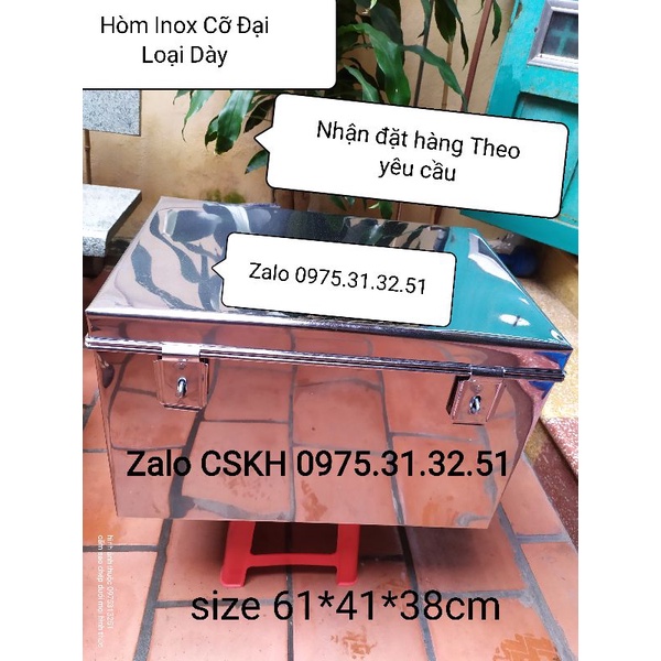 Hòm thùng đựng đồ inox lớn