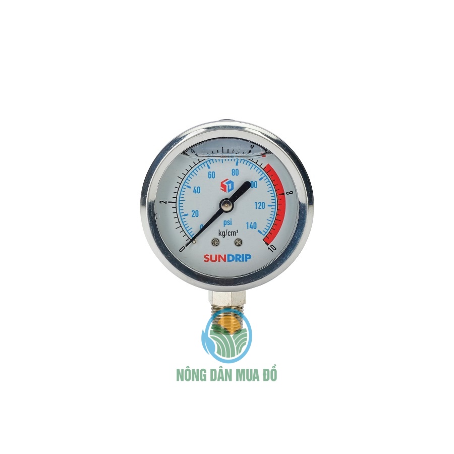 Đồng hồ đo áp suất dầu mặt 63 hiệu HV