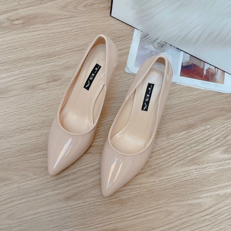 ❤️GIẢM GIÁ 70%❤️ GIÀY CAO GÓT DA BÓNG GÓT NHỌN HUYỀN THOẠI 8p CỰC HOT